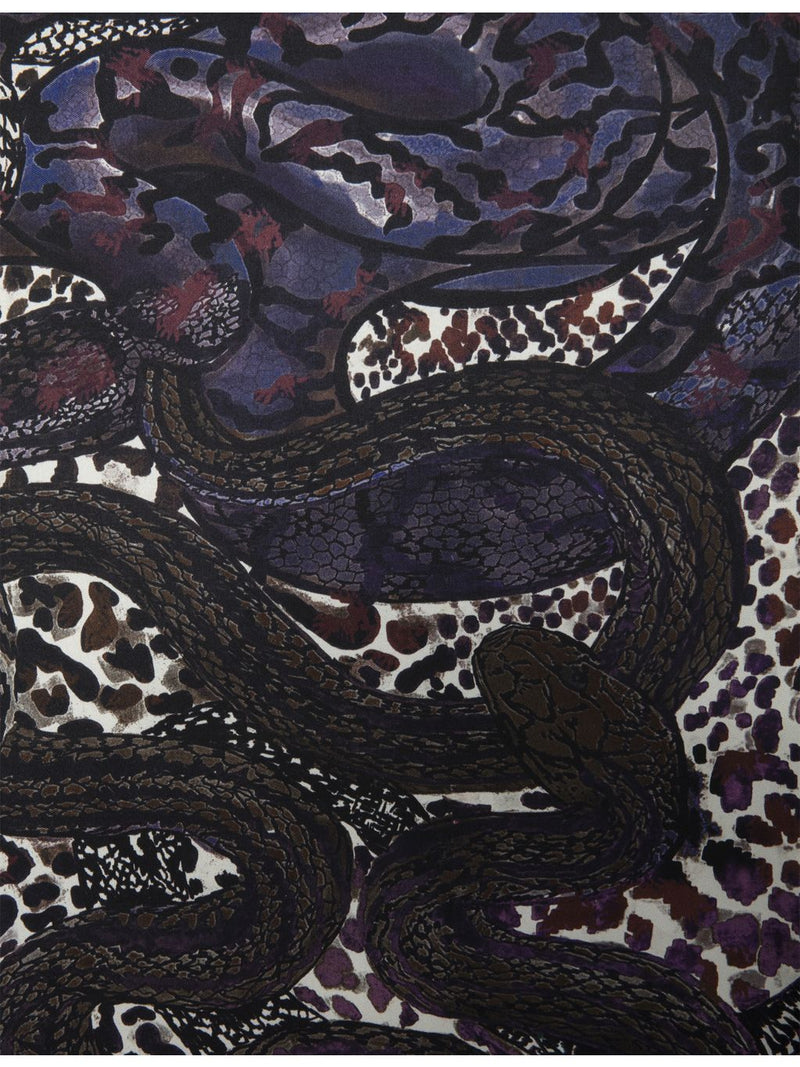 Zadig Voltaire snake-print scarf 85cm - British product