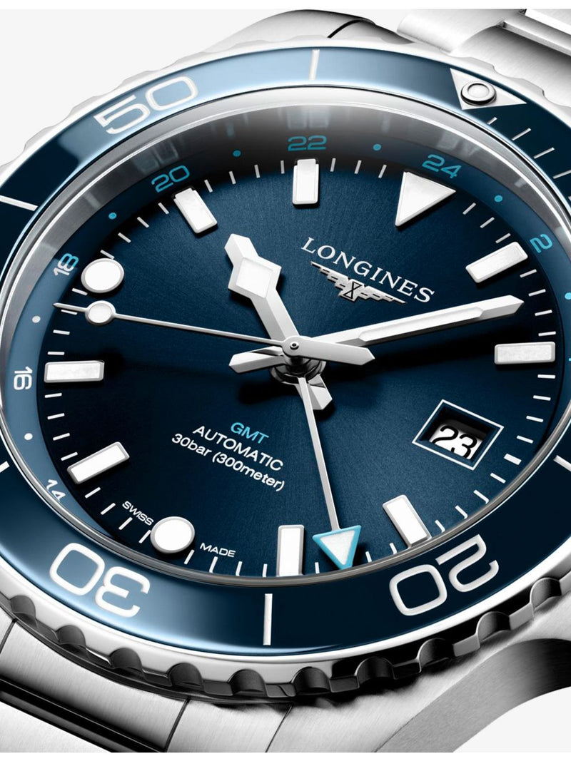 Longines HydroConquest GMT automatic watch 43mm - British product