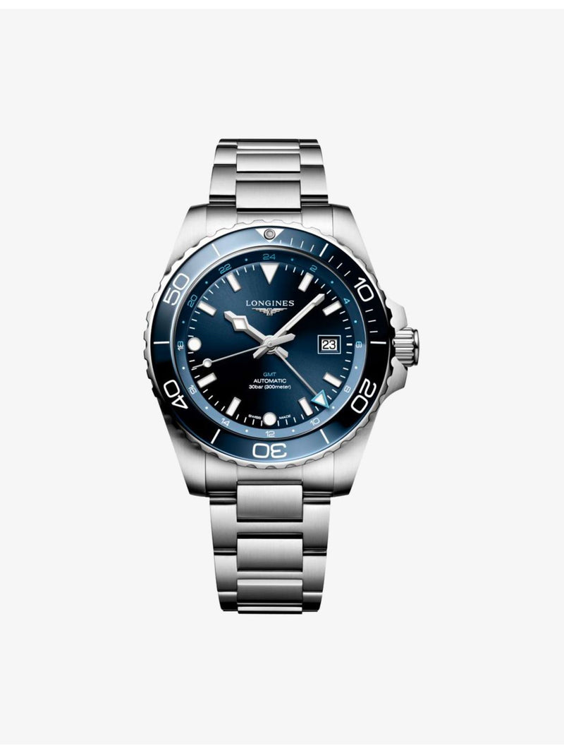 Longines HydroConquest GMT automatic watch 43mm - British product