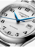 Longines Master Collection 29mm automatic watch with blued steel hands, UK version