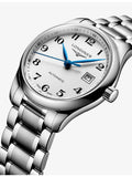 Longines Master Collection 29mm automatic watch with blued steel hands, UK version