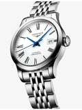 Longines Record 30mm stainless steel automatic watch, UK version