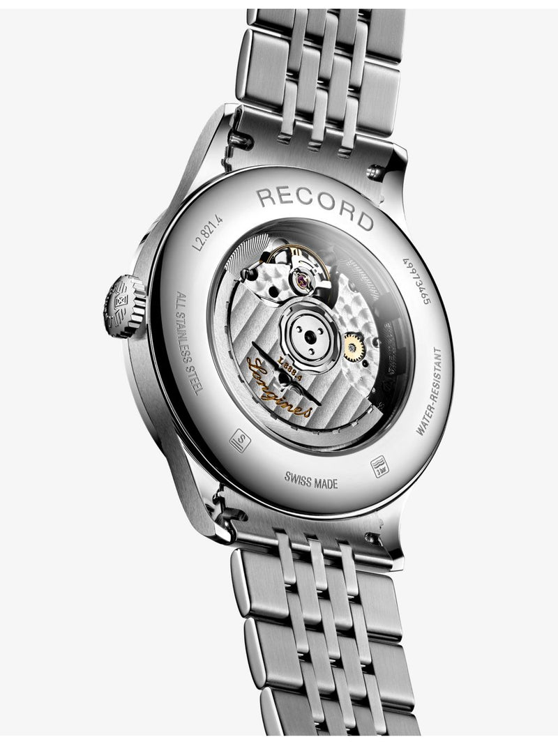Longines stainless steel watch silver dial 40mm - British product