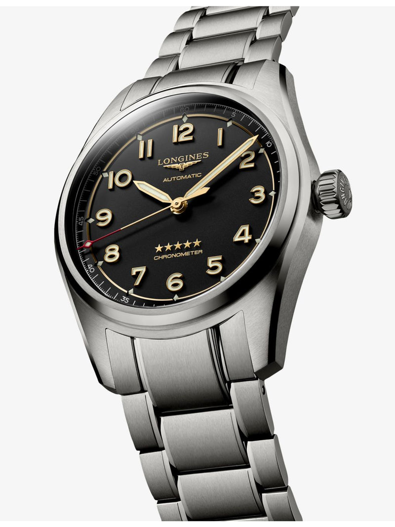 Longines Spirit 40mm titanium automatic watch - British product