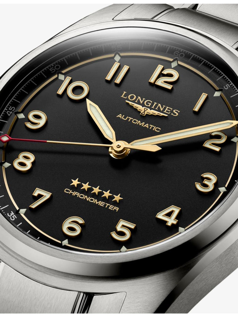 Longines Spirit 40mm titanium automatic watch - British product