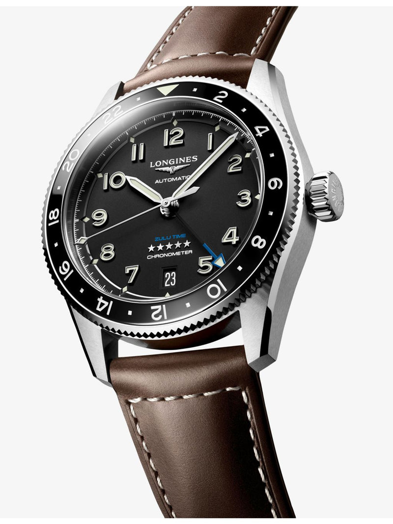 Longines Spirit Zulu Time automatic watch 39mm, imported from the UK