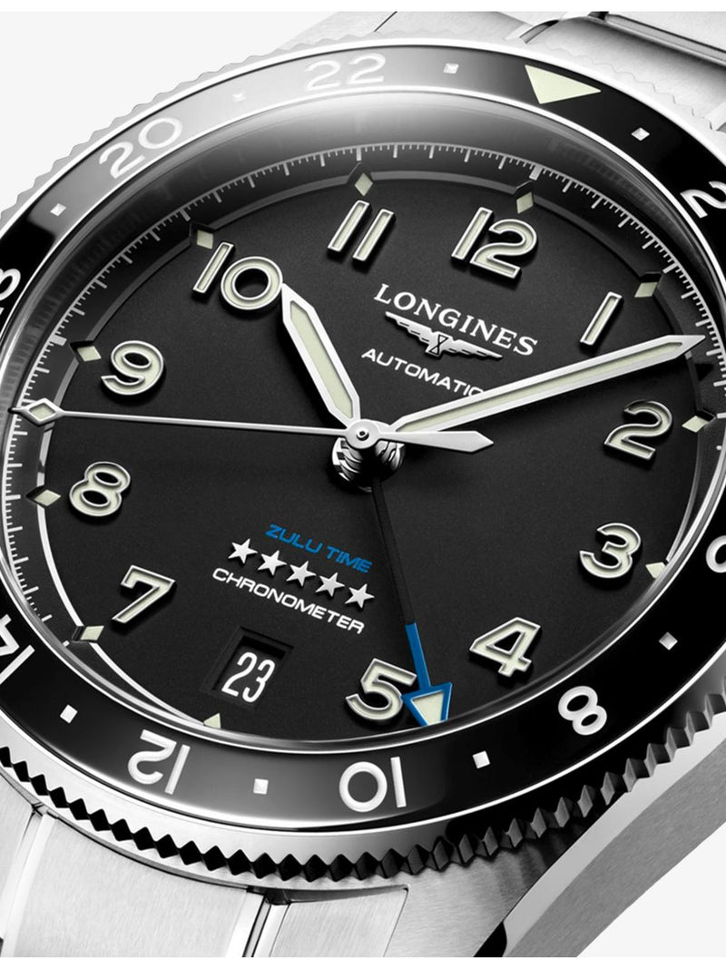 Longines Spirit Zulu Time ceramic bezel watch 39mm - British product