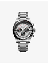 selfridges Longines Conquest Chronograph Ceramic Bezel Stainless-Steel Automatic Watch- Buy online at McGrocer