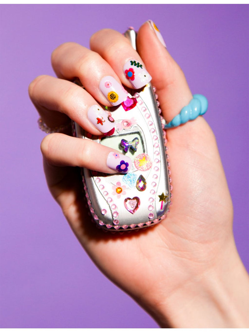 Omy flower nail art stickers 120-pack, imported from the UK