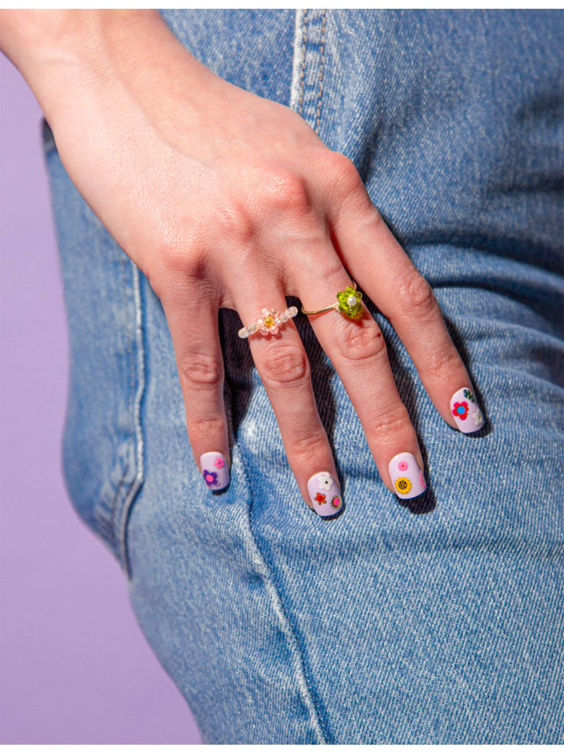 Omy flower nail art stickers 120-pack, imported from the UK
