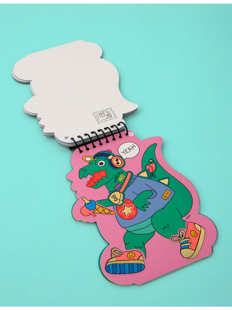 Omy dino sticker activity book with 75 stickers, UK version