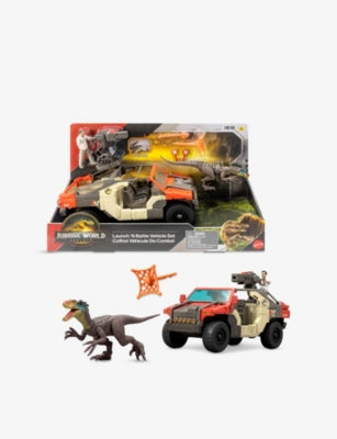 Jurassic World Launch 'N' Battle vehicle playset 25cm, UK version