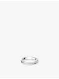 Boucheron platinum-plated wedding band with engraved logo, UK version