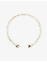 selfridges Boucheron Quatre Classique 18ct Yellow Gold, White Gold, Pink Gold and PVD 0.62ct Diamond Choker Necklace- Buy online at McGrocer