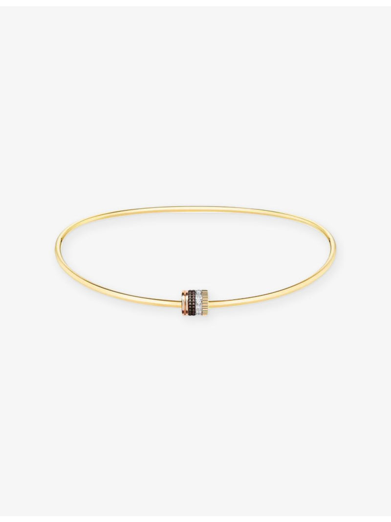 Boucheron Quatre Classique 18ct gold diamond necklace 0.32ct, imported from the UK