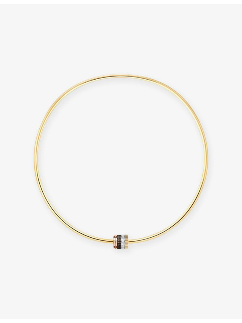 Boucheron Quatre Classique 18ct gold diamond necklace 0.32ct, imported from the UK