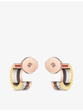 Boucheron Quatre Classique Mini diamond hoop earrings in 18ct gold, British product