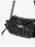 Diesel Scrunch-D leather shoulder bag 37cm (British brand)