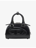 Diesel leather cross-body bag with curved dome shape, UK version