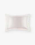 Slip silk pillowcase scalloped edge queen size (British brand)