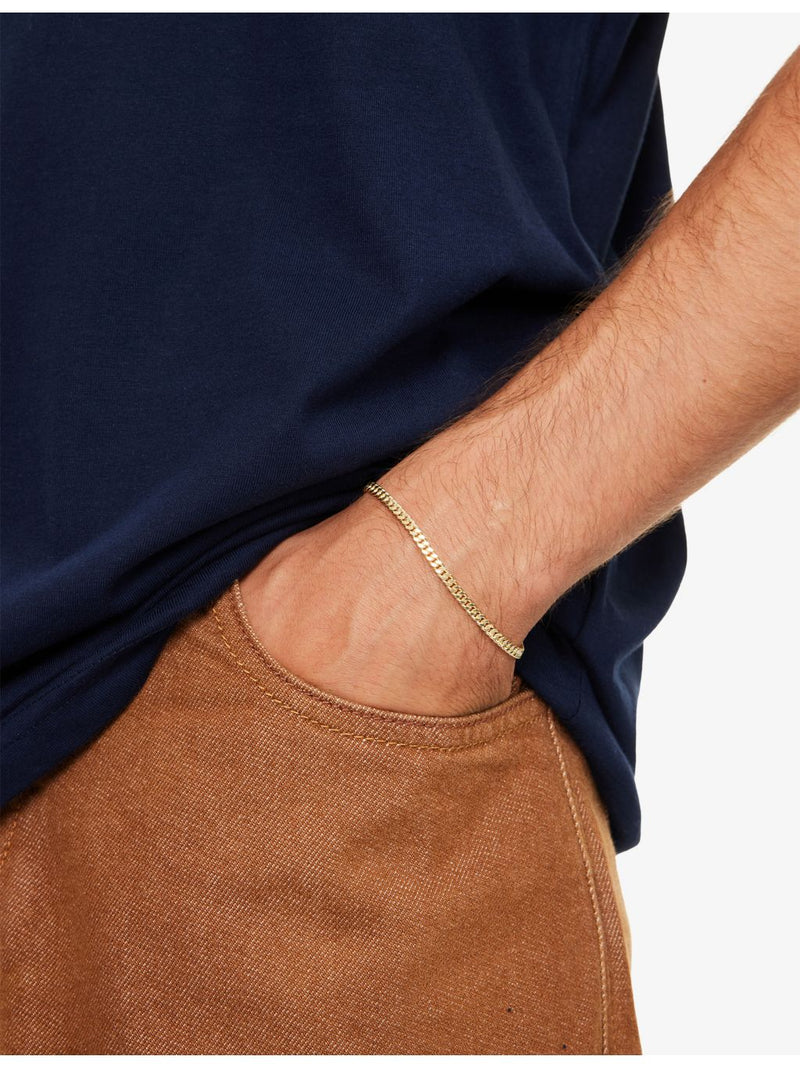 Common Lines yellow gold-plated Cuban link bracelet 17cm, UK version