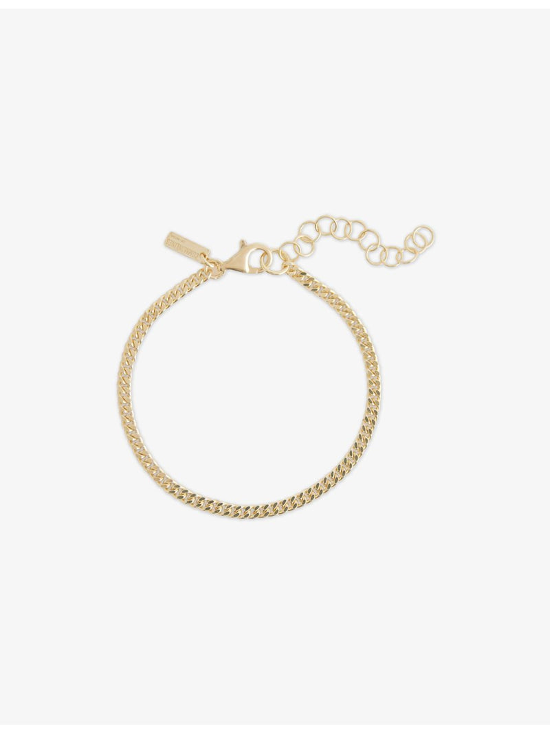 Common Lines yellow gold-plated Cuban link bracelet 17cm, UK version