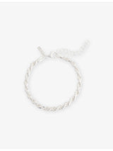 selfridges Common Lines Rope Chain 925 Sterling Silver Bracelet 17cm- Buy online at McGrocer