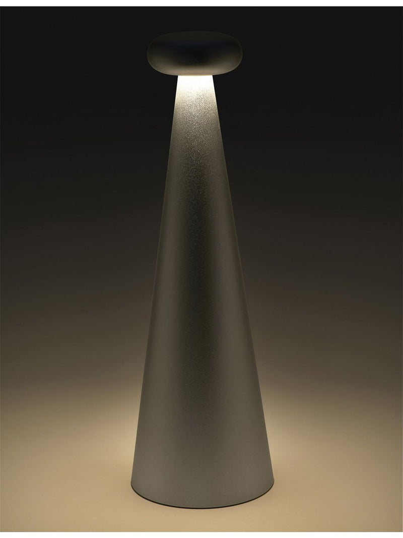 Alessi Bedin aluminium lamp with LED ring, imported from the UK