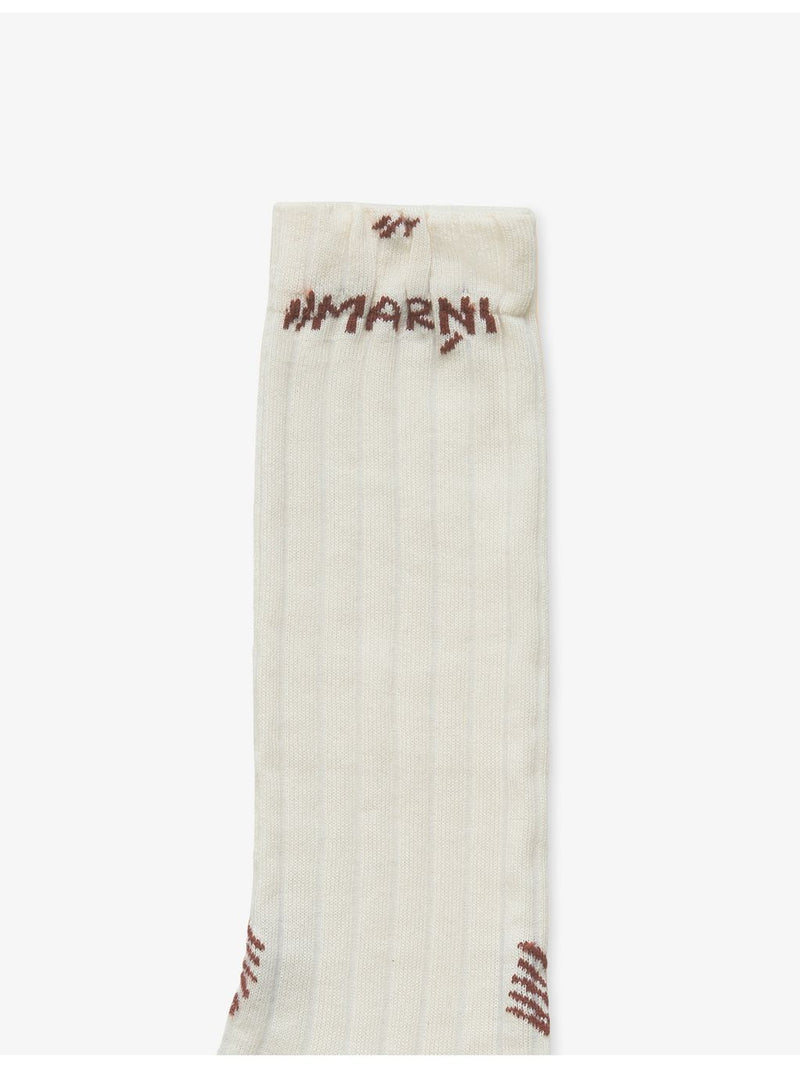 Marni embroidered cotton-blend mid-calf socks, imported from the UK