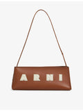 Marni Museo leather shoulder bag, baguette silhouette (British brand)