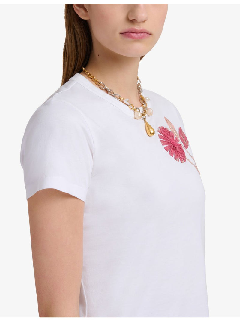 Marni logo brass necklace with crystal detail, imported from the UK