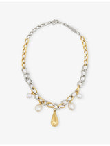 selfridges Marni Symbol Logo Brass Necklace- Buy online at McGrocer