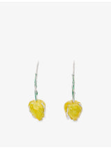 selfridges Marni Tulip Enamelled Drop Earrings- Buy online at McGrocer