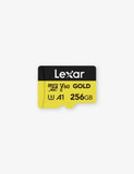 Lexar Gold Series UHS-II 256GB microSD card - British product
