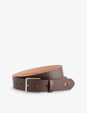 Branded Rainbow-Stitch Leather Belt - 32