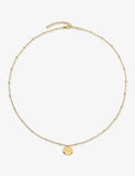 Monica Vinader disc necklace 18ct gold vermeil - British product