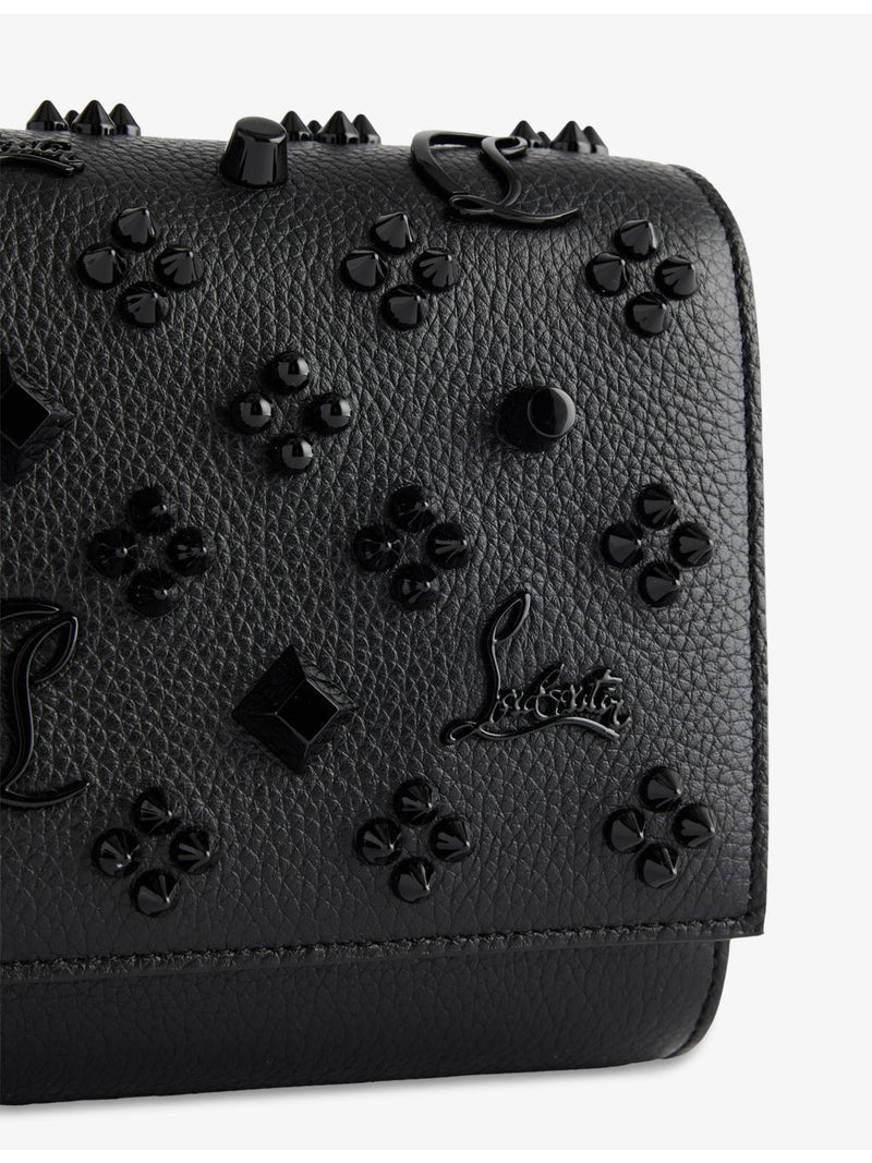 Christian Louboutin Paloma Loubinthesky spike leather clutch bag (British brand)