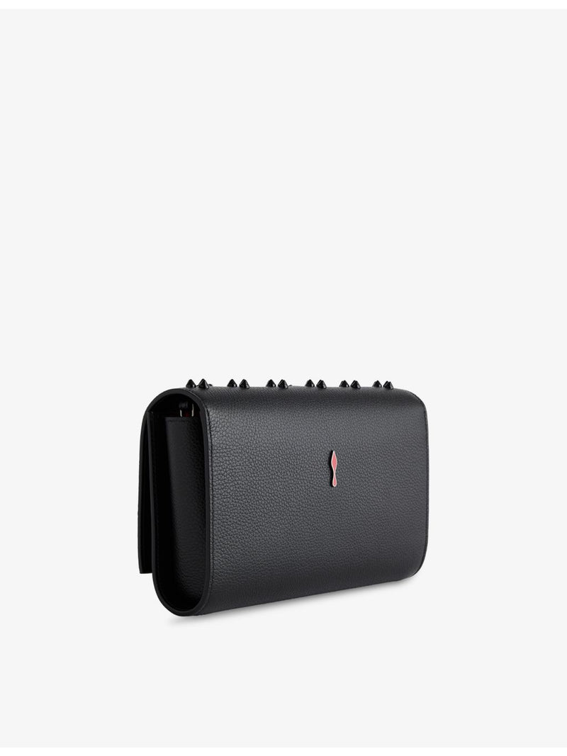 Christian Louboutin Paloma Loubinthesky spike leather clutch bag (British brand)