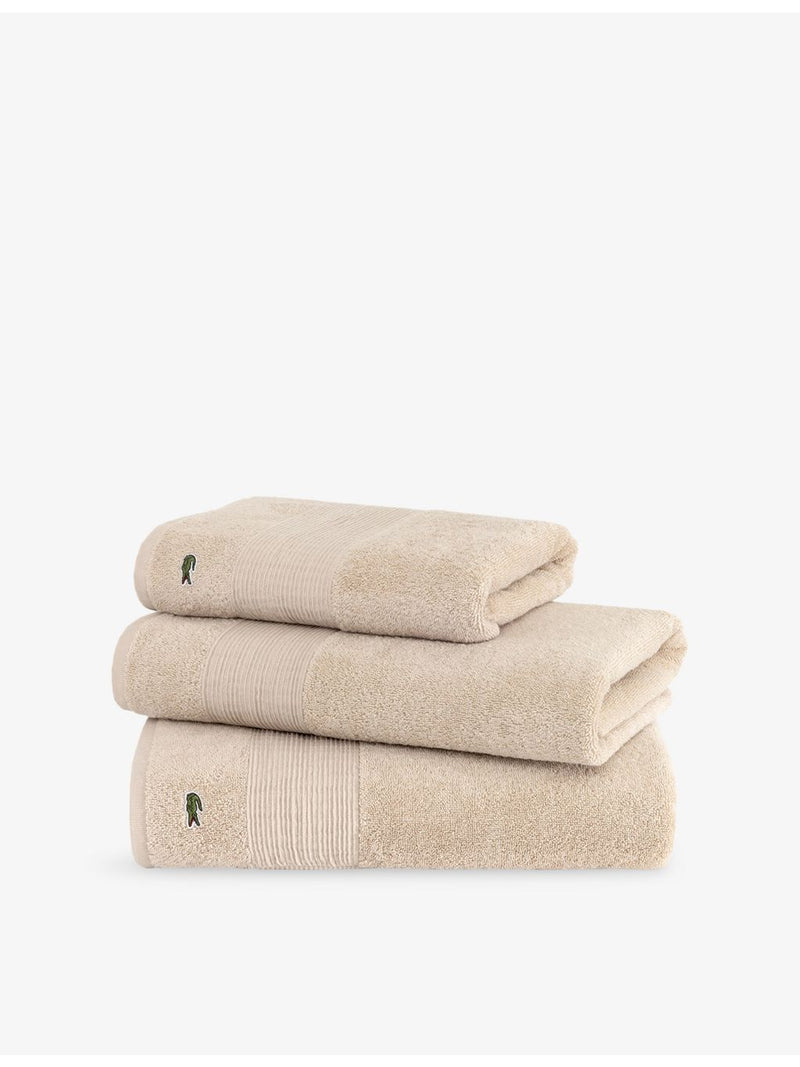 Lacoste cotton towel 600 thread count (British brand)