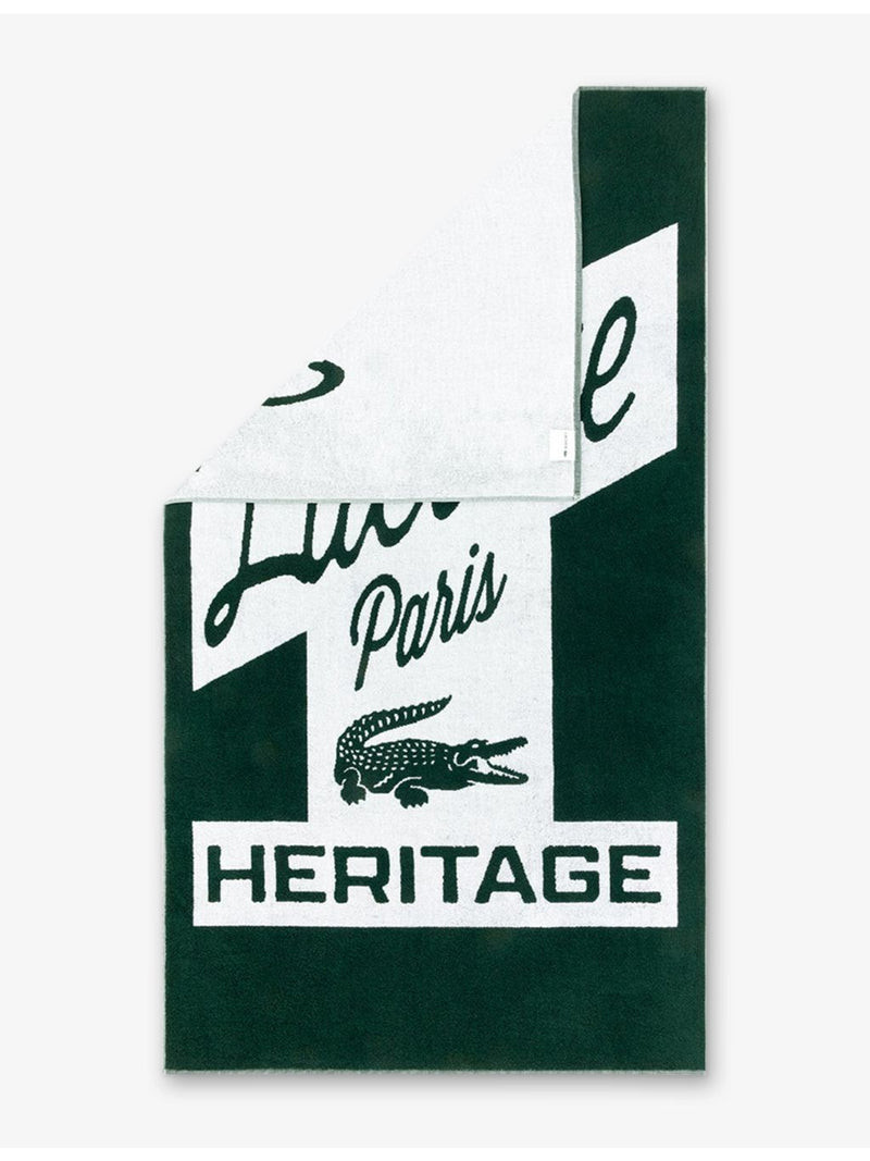 Lacoste L Rétro cotton beach towel 60x160cm, imported from the UK