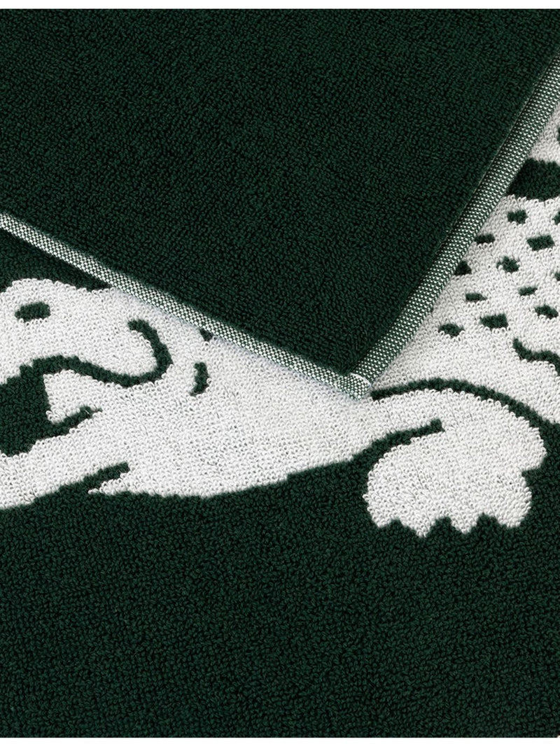 Lacoste L Rétro cotton beach towel 60x160cm, imported from the UK