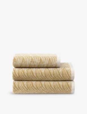 Yves Delorme Pollen Abstract-Pattern Cotton Towel