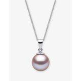 selfridges Yoko London Classic 18ct White-Gold and Pink Freshwater-Pearl Pendant Necklace, 40-45cm- Buy online at McGrocer