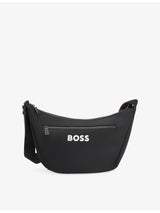 selfridges BOSS Logo-Print Woven Cross Body Bag- Buy online at McGrocer