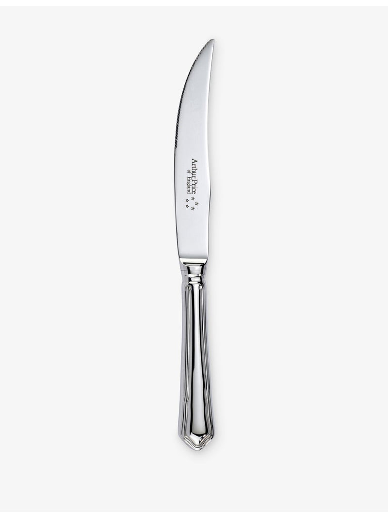 Arthur Price set of six silver-plated steak knives, UK version