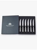selfridges Arthur Price Dubarry Silver-Plated Stainless-Steel Steak Knives (Set of 6)- Buy online at McGrocer