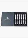 Arthur Price set of six silver-plated steak knives, UK version