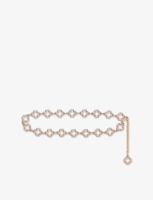Maje Two-Tone Clover Chain Belt