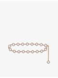 Maje brass chain belt with two-tone clover, UK version