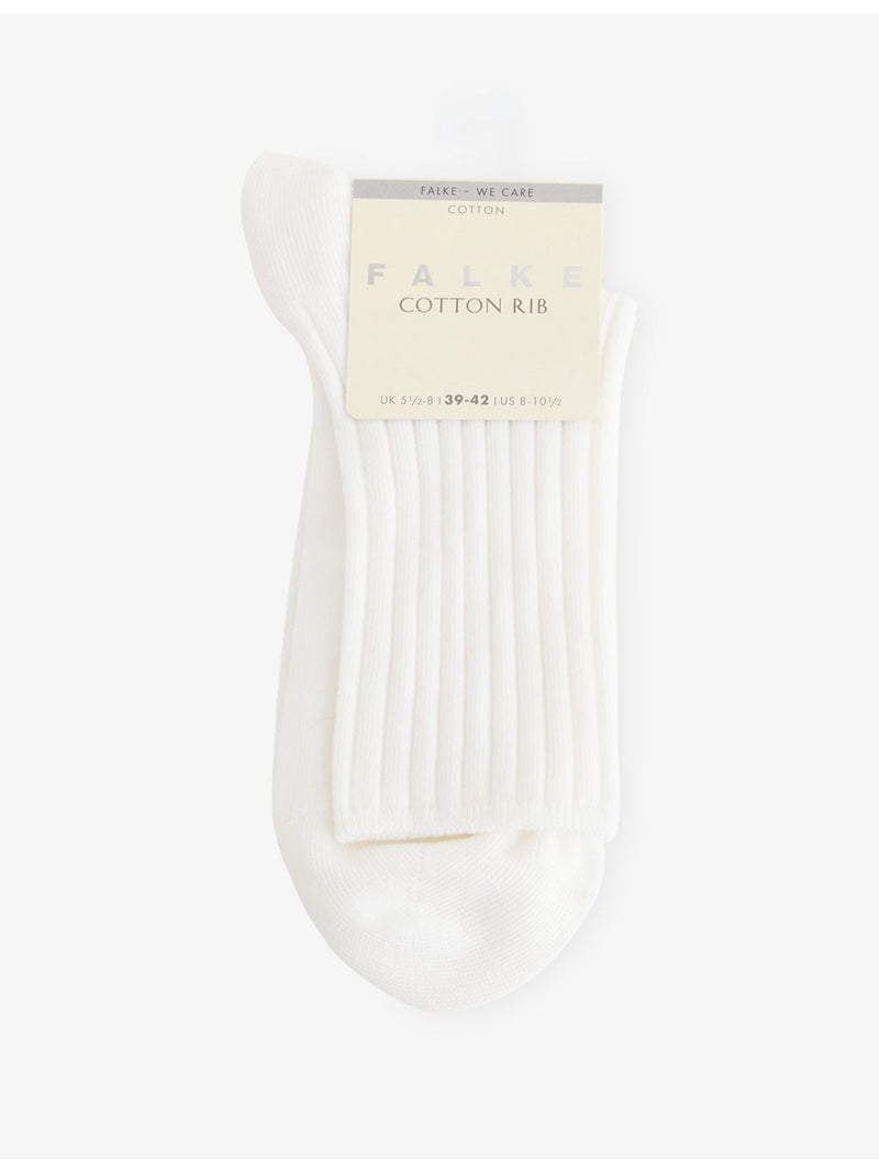 FALKE cotton ribbed crew socks midweight (British brand)